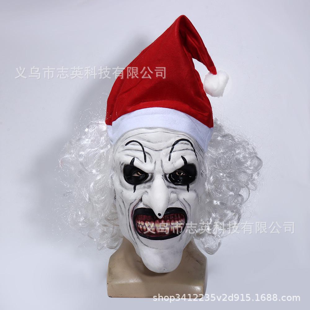 Best-selling Terrifying Clown Mask, Hat, Clown Headgear for Halloween Masquerade Horror Cos Props