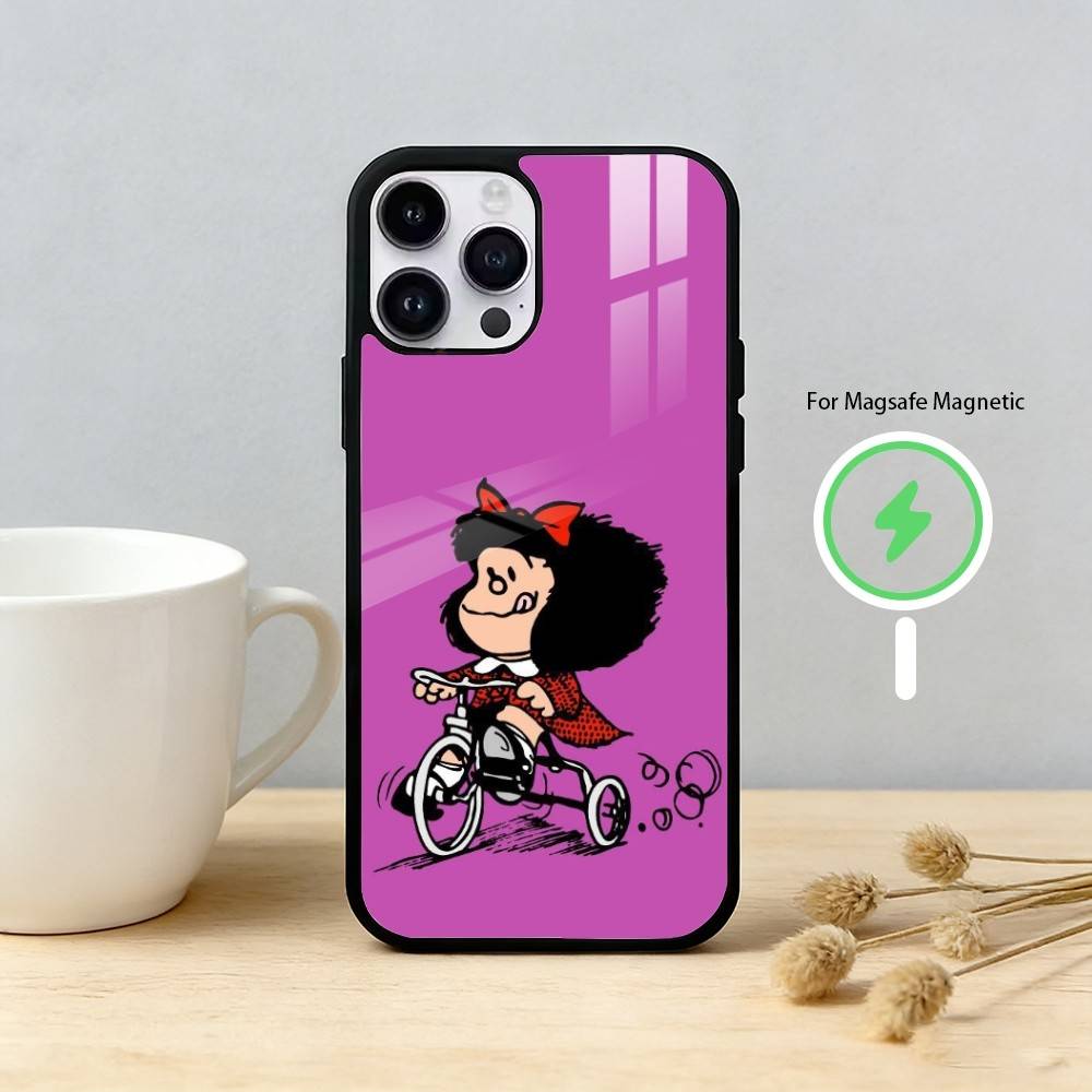 M-mafalda Phone Case For iPhone 17/16/15/14/13/12/Plus/Pro/Max for Magnetic Wireless Charging