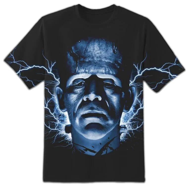 Rock Rebel Men s Universal Monsters Frankenstein All Over Print T-Shirt 2XL