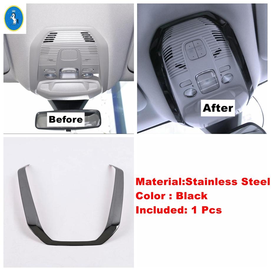 For Peugeot 3008 5008 GT 2017 -  Black Car Window Glass Lift / Door Speaker / Reading Lights Decor Cover Trim Accessories