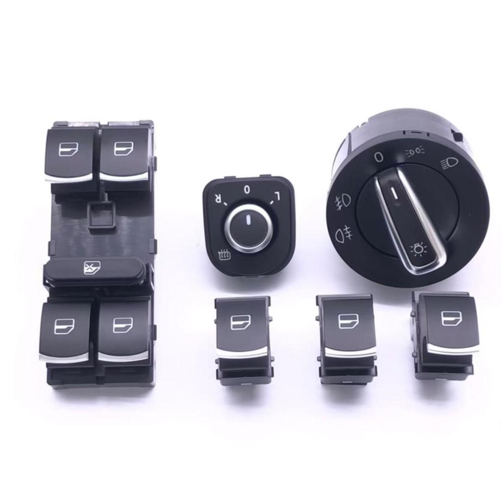 Compatible Headlight and Window Switch for Volkswagen Sagitar, Magotan, Tiguan, Golf 6 MK6