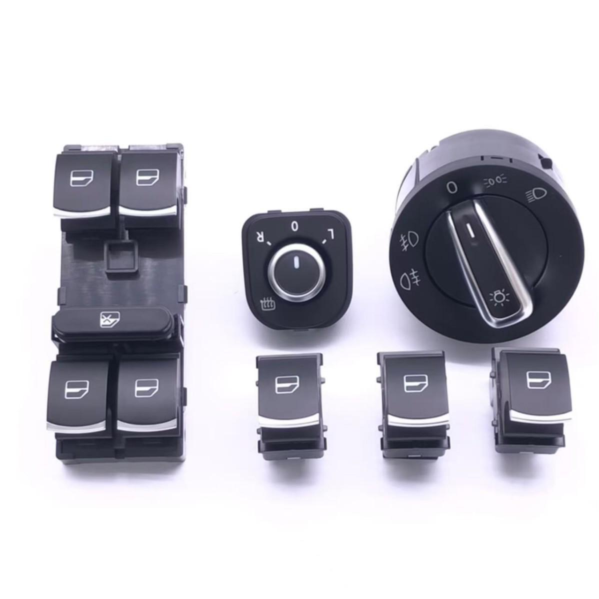 

Compatible Headlight and Window Switch for Volkswagen Sagitar, Magotan, Tiguan, Golf 6 MK6 CVEV Set