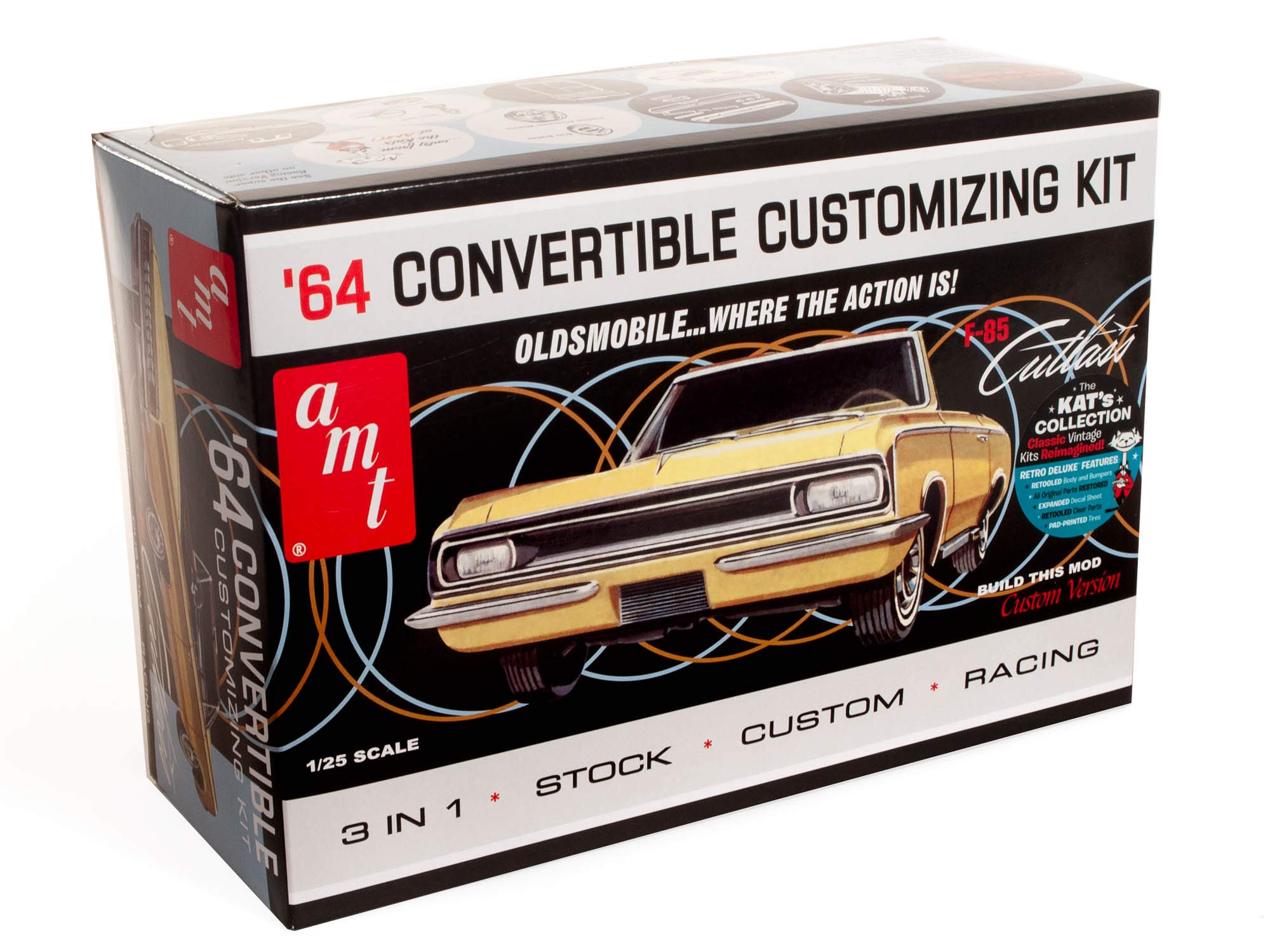 

AMT Scale Oldsmobile Cutlass 1964 Convertible Plastic Model Kit AMT1200 1/25 F-85