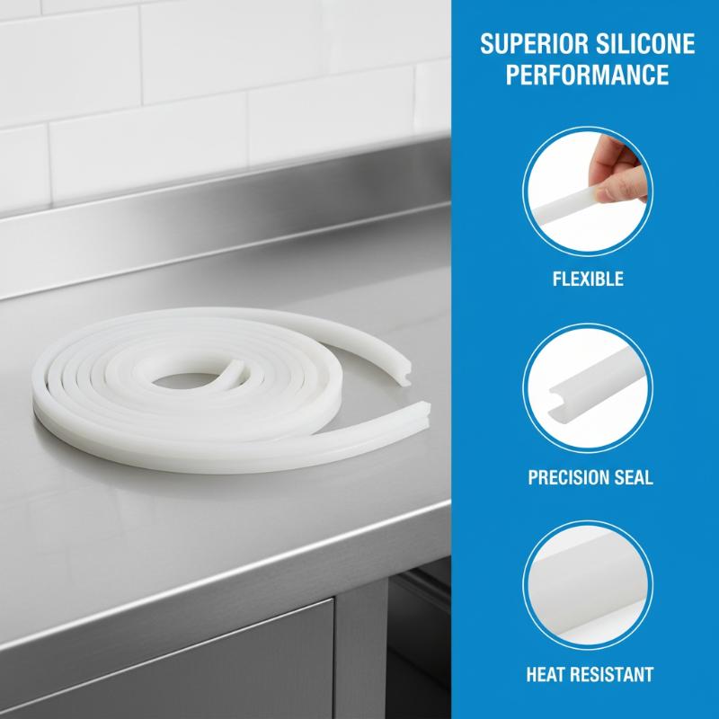 400/500/600 Vacuum Machine Sealing Strip Silicone Vacuum Food Packaging Machine Accessories Rubber Sealing Ring 6*12