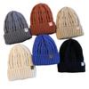 Wholesale Custom High Quality Unisex Acrylic Checkered Pattern Casual Dyed Woven Label Knitted Winter Ski Hat 3D Embroidery