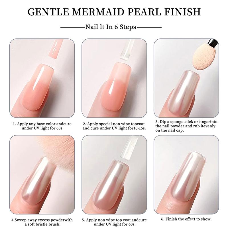 1Jar Plating Aurora Chrome Nail Powder Orange High-Gloss Moonlight Mirror Fine Glitter Pigment Aurora Pearl Rubbing Dust Chrome