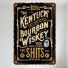Vintage Metal Sign 'Soul of the South' Kentucky Bourbon Whiskey Wall Plaque, Rustic Distressed Bourbon Country Bar Man Cave Home
