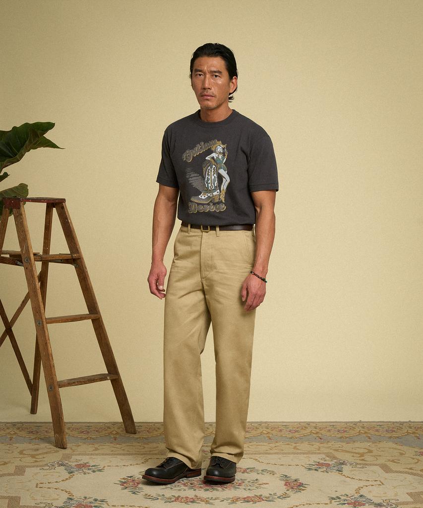 Beulonseun Western Boot Loopwheeled Graphic Tee Vintage Black