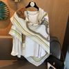 Premium External Air-Conditioned Room Shawl Retro Sunshade Versatile Silk Scarf 130 Large Square Scarf Decorative Scarf Large Shawl
