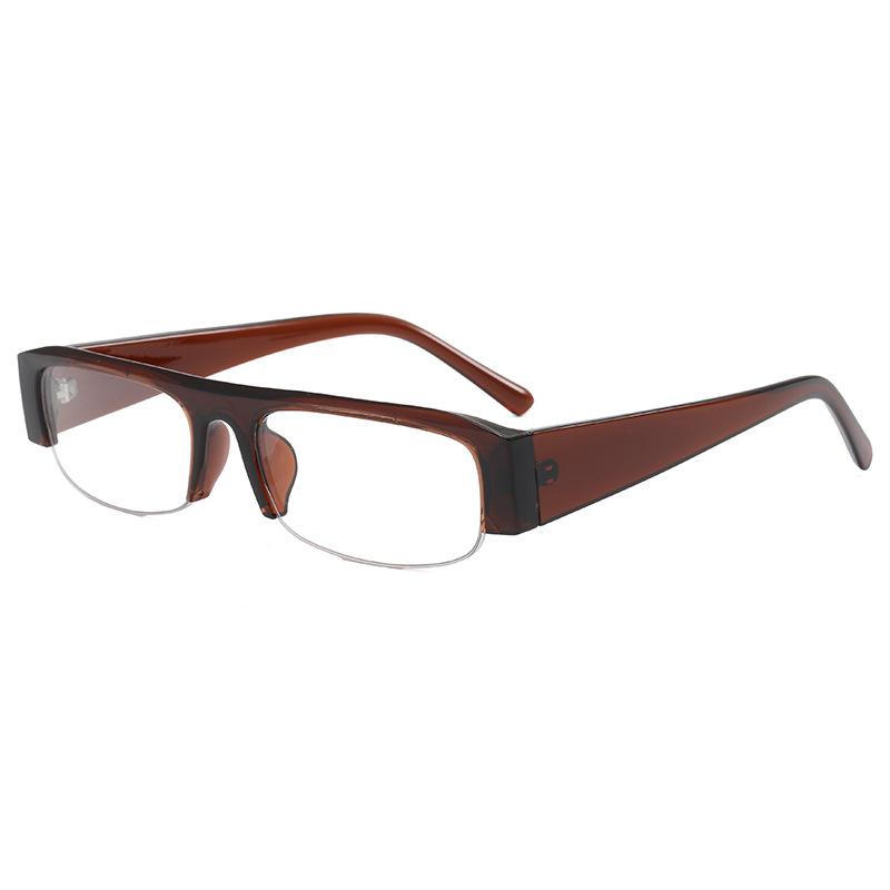 

Half Frame Popular Rectangle Sunglasses Women For Men Vintage Sun Glasses Punk Luxury Brand Designer y2k Flat Top Eye Glasses