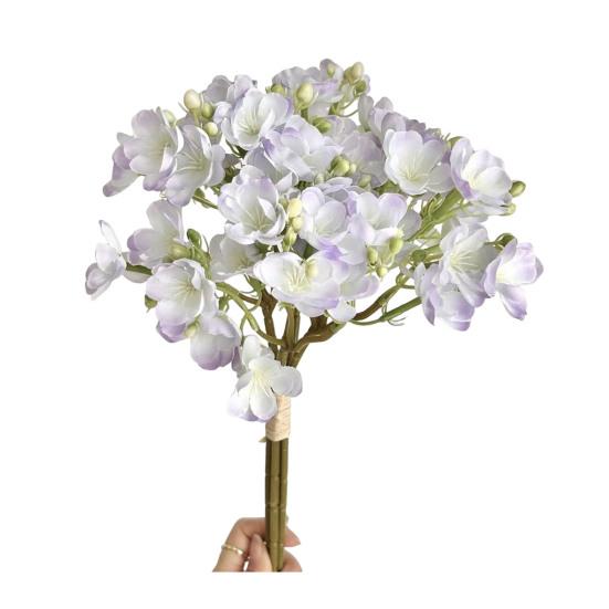 4Pcs Faux Jasmine Picks Realistic Artificial Flowers Bunch Long-lasting Fake Jasmine Branches for Home