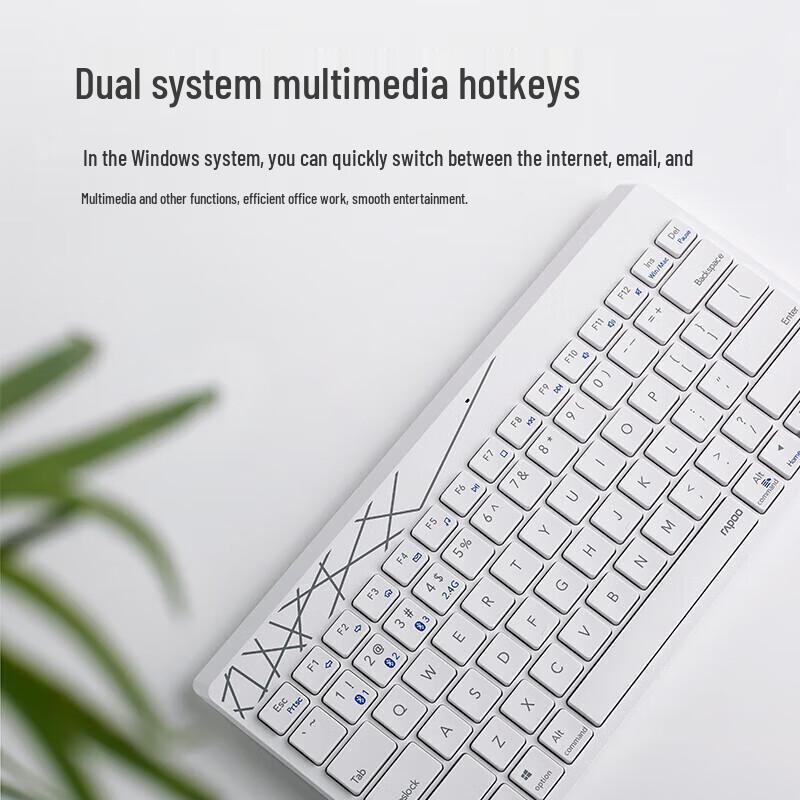 Rapoo 8000GT Wireless Bluetooth Keyboard Mouse Combo