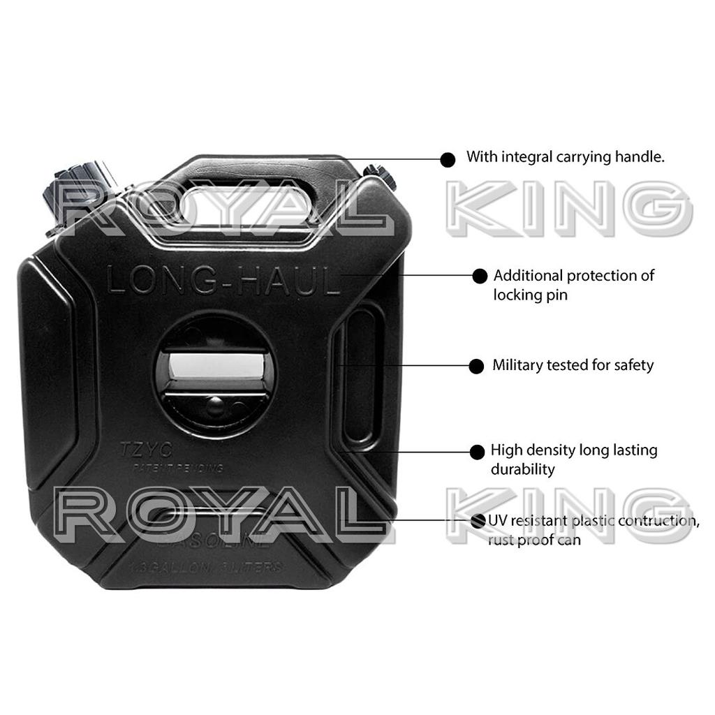 Black "Jerry Can Pair With Mount" Fit For Royal Enfield Himalayan 411 BS4