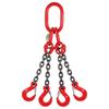 G80 Grade Heavy-Duty Steel Lifting Chain Sling with Double and Quad Hooks for Crane Use
