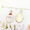 Christmas Oil Drip Alloy Small Pendant Bracelet Necklace Pendant Handmade Diy Material Jewelry Accessories