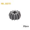 MOC Technical Gear Axle Bricks Parts Worm Rack Conector Train Car Crane Model Technical CROSS Axle Building Blocks Bricks Toys