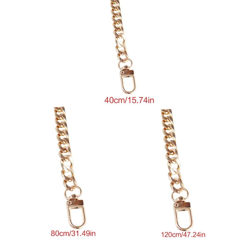 Catena Borsa Tracolla con Fibbie Moda Catena Piatta Tracolla a Tracolla Cinghie di Ricambio 40-120cm Accessori Borsa