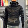 Men’s 2024 Half-Button Hooded Sweatshirt: Trendy Spring/Autumn Splicing Jacket