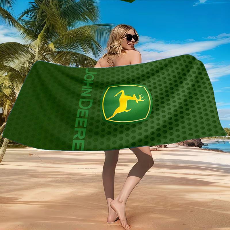 John Deere Design Beach Towel, Quick-drying, Easy to Care for, Suitable for Both Fitness and Beach Vacations,Sports Essential