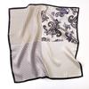 Spring Summer Thin Breathable TOP Quality Versatile 100% Silk Women Scarf  Fashion Trips Decorative Square Ladies Neck Scarf
