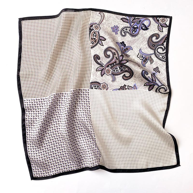 Spring Summer Thin Breathable TOP Quality Versatile 100% Silk Women Scarf  Fashion Trips Decorative Square Ladies Neck Scarf