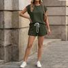 Women's Casual Fashion Short-Sleeve Set With Pockets