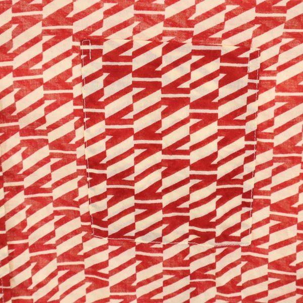 LANVIN Overall handle Long sleeve shirt 4 Red series Men's Used