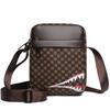 Sleek Multi- Crossbody Bag for Daily Commute Stylish Shark-detail Multi-pocket Lightweight Versatile Casual Bag
