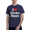 I Love Drake Graphic Print T Shirt Summer Y2K Retro T-Shirts Cotton Fashion Tshirt for Men Short Sleeves Casual Oversized Tees