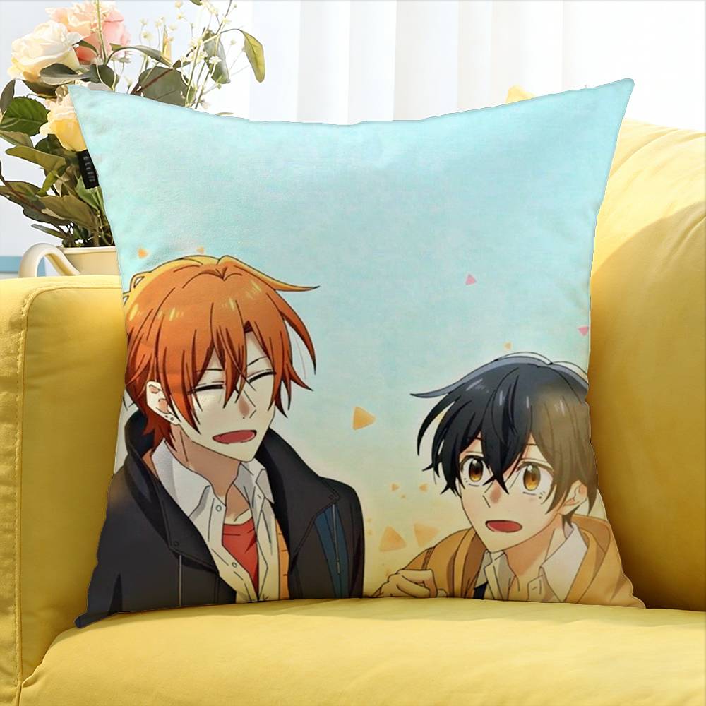 Sasaki to Miyano BL World Various Sizes Square Pillow Case For Car Home Bedchamber Decor