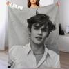 Louis Partridge Modeling Pictures Throw Blanket Breathable Lightweight Blanket for Adults Kids