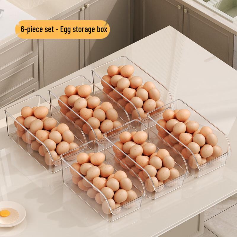 Tirona Clear 6-Slot Refrigerator Egg Holder