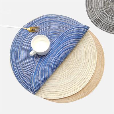 2/3/4PCS Heat Insulation Mat Round Woven Heat-resistant Placemats Washable Houseware Tableware Pad Stain Resistant Anti-skid