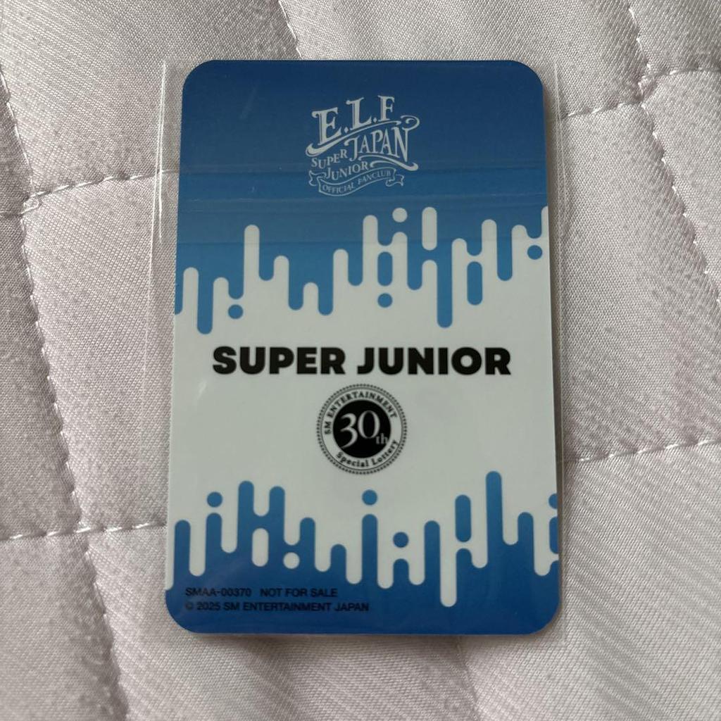 [USED] SUPER JUNIOR Eunhyuk 30th Anniversary Raffle 30th Trading Card E Prize