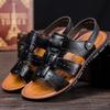 Summer New Men's Large-size Casual Sandals Open-toe 45 Cowhide Beach Shoes 46 Cool Slippers 47 Men's Shoes Foreign Trade