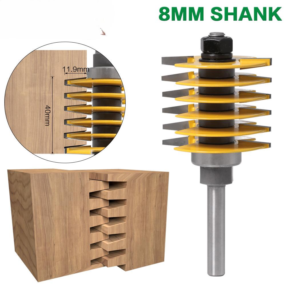 8 Handle Ladder Finger Joint Knife Splicing Knife Splicing Knife Woodworking Milling Cutter Finger Joint Knife 8 Handle Splicing Knife Woodworking