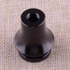 M10X1.5 Thread Manual Gear Shifter Shift Knob Boot Retainer Adapter Black Aluminum Alloy Universal