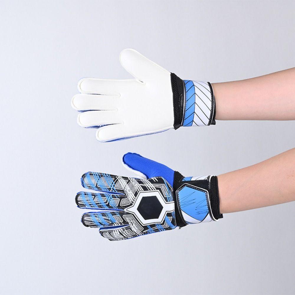 Finger Protection Latex Soccer Gloves Non-Slip Football Goalkeeper Gloves  Soccer Training