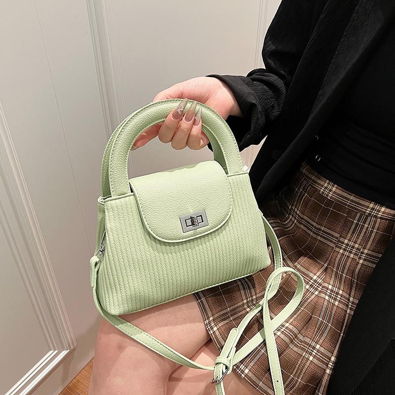 New striped simple messenger bag niche design shoulder bag trendy women's portable diagonal straddle bag