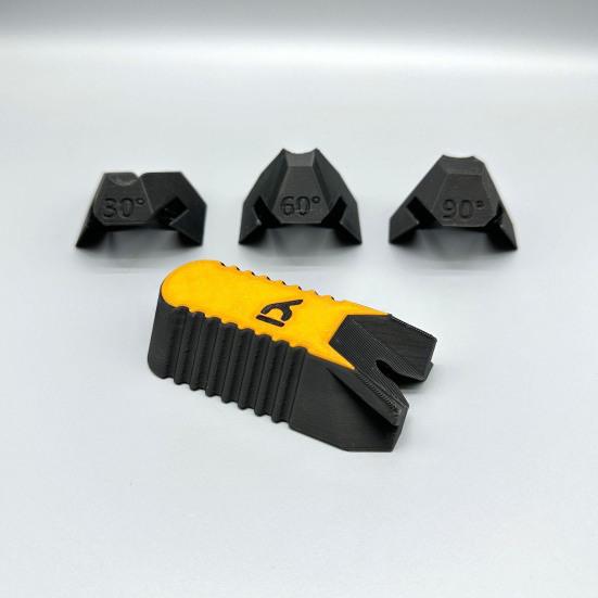 Drill Guide High-Strength PLA Plastic Versatile Drill Guide Accessory with Modular Slots 45/90 Degree Slip-Resistant Base