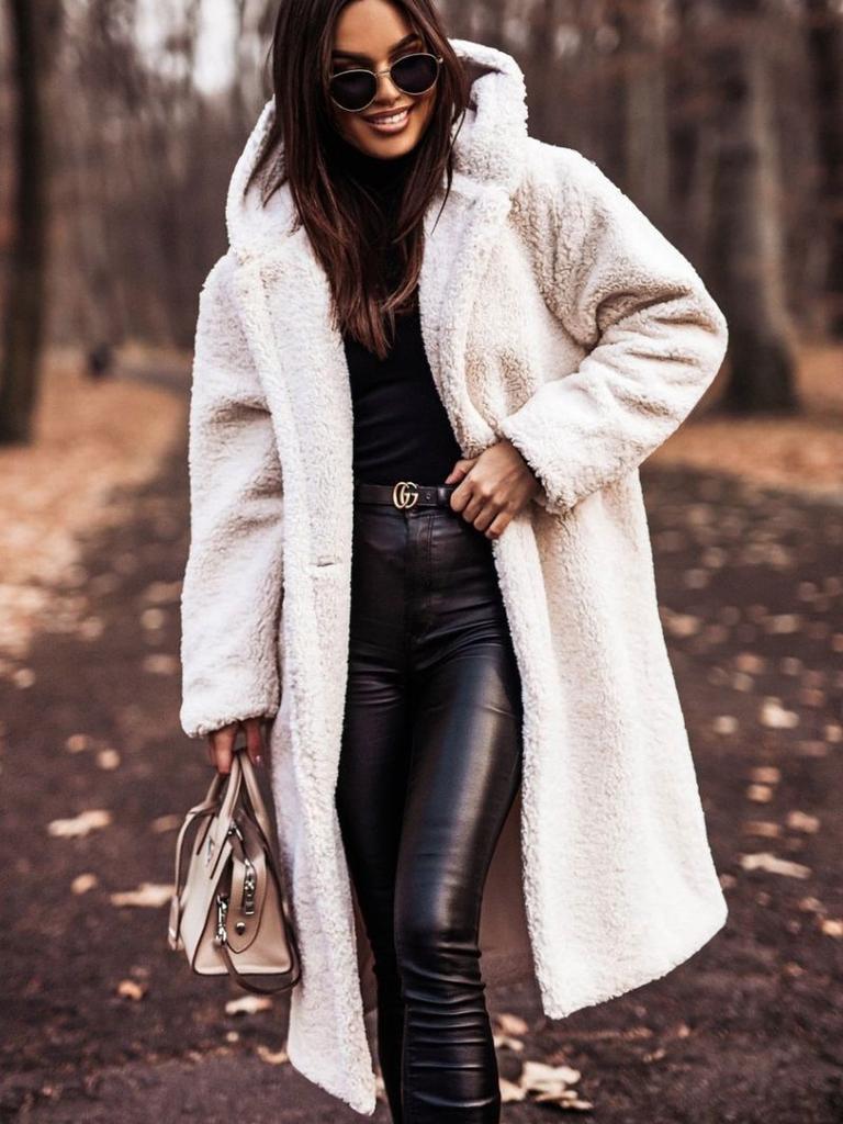 New Arrival Autumn Winter Long Sleeve Wool Blend Coat for Women