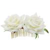 Rose Hairpin Bridesmaid Wedding Women Hair Accessory Bridal Flower Hair Comb