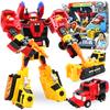 2 IN 1 Carbot Transformation Robot To Car Toys Action Figures Transforming Car Engineering Truck Vehicle Toy