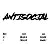 "Antisocial"Stickerscoolfashion Stickers With High Quality Sticker For Cars Trucks Motorcycles Laptops!