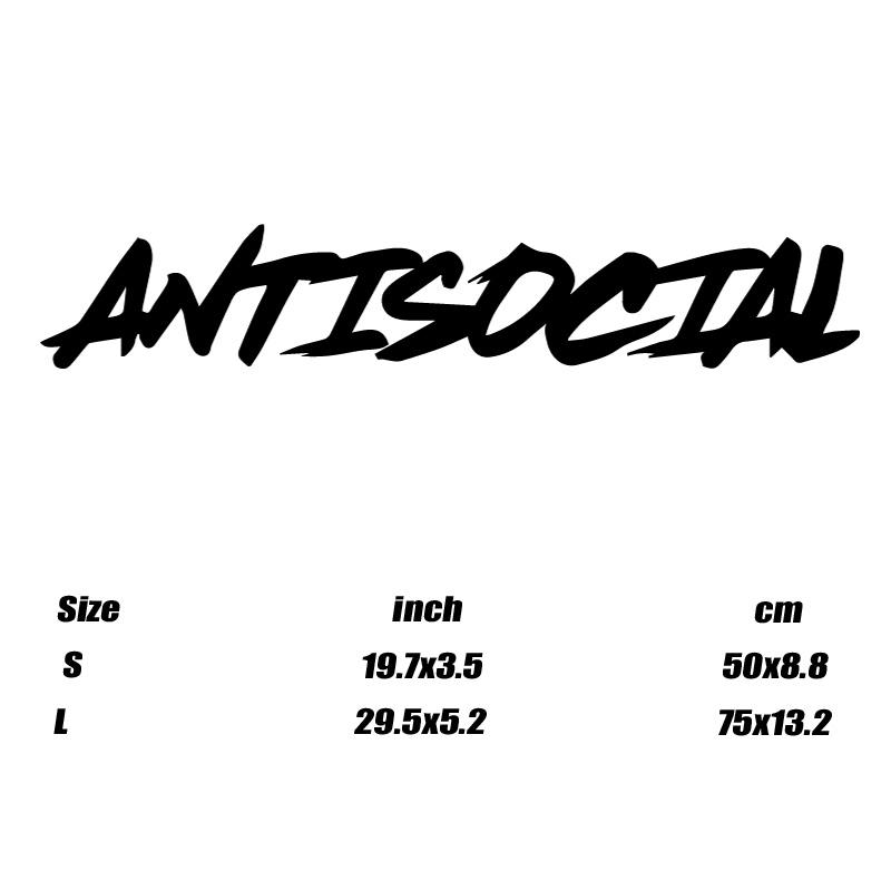 "Antisocial"Stickerscoolfashion Stickers With High Quality Sticker For Cars Trucks Motorcycles Laptops!