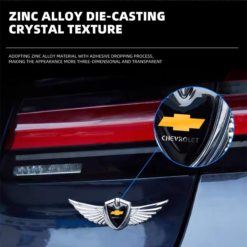 Hot 3D Wings Metal Shield Logo Metal Sticker Decorate Car For Chevrolet Colorado