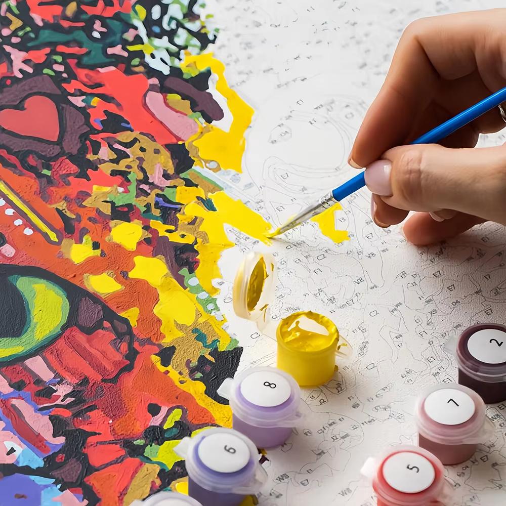 Benutzerdefiniertes Foto DIY Malen nach Zahlen Personalisiertes Porträtbild Digitale Ölmalerei Zeichnung auf Leinwand Heimdekor Einzigartiges Geschenk