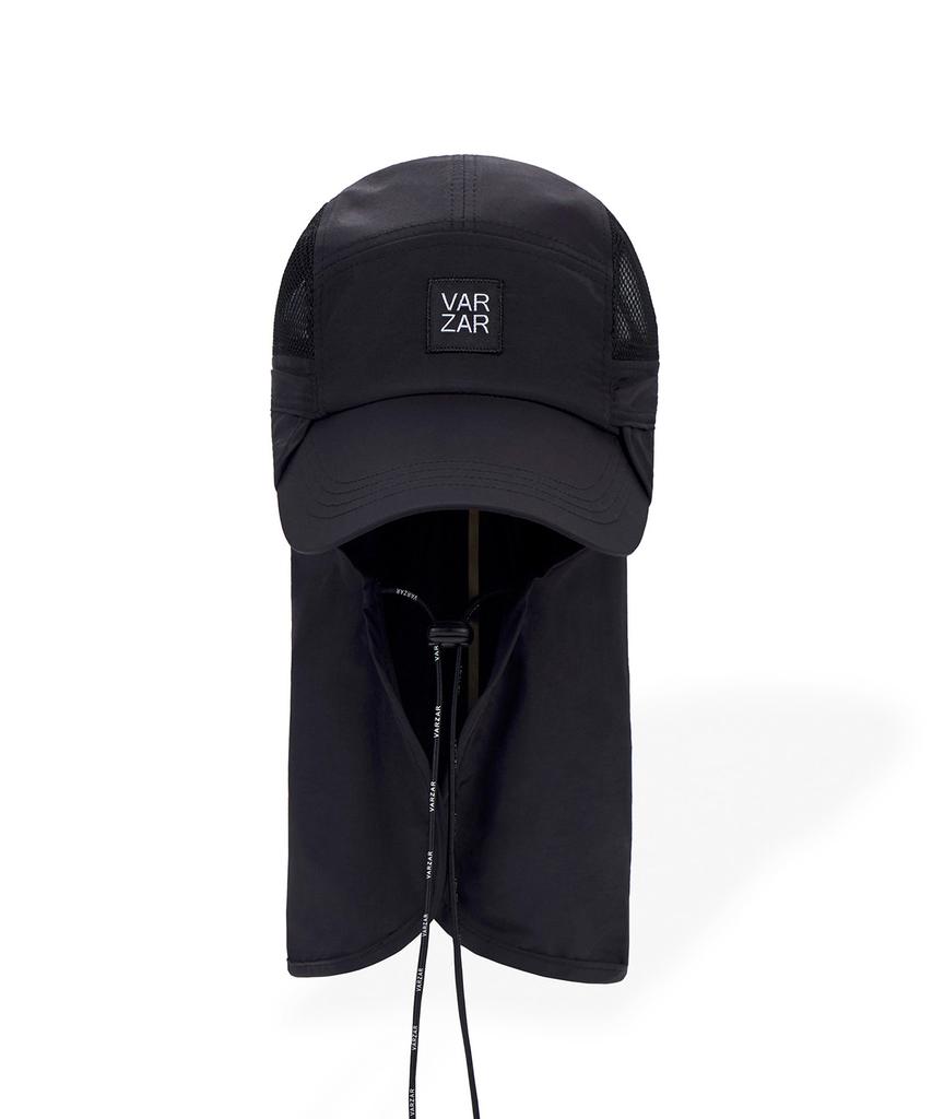 Bajal Reflecting Logo Sunshield 2-Way Camp Cap Black