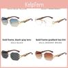 Leopard Pattern Vintage Wooden Frame Sunglasses With Uv400 Protection For Fashion And Driving