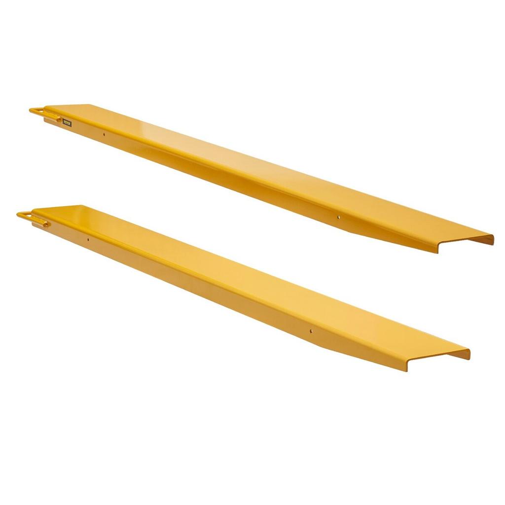 Pallet Fork Extensions, 72" Length 5.5" Width, Heavy Duty Carbon Steel Fork Extensions for Forklifts, 1 Pair Forklift Extensions, Industrial Forklift
